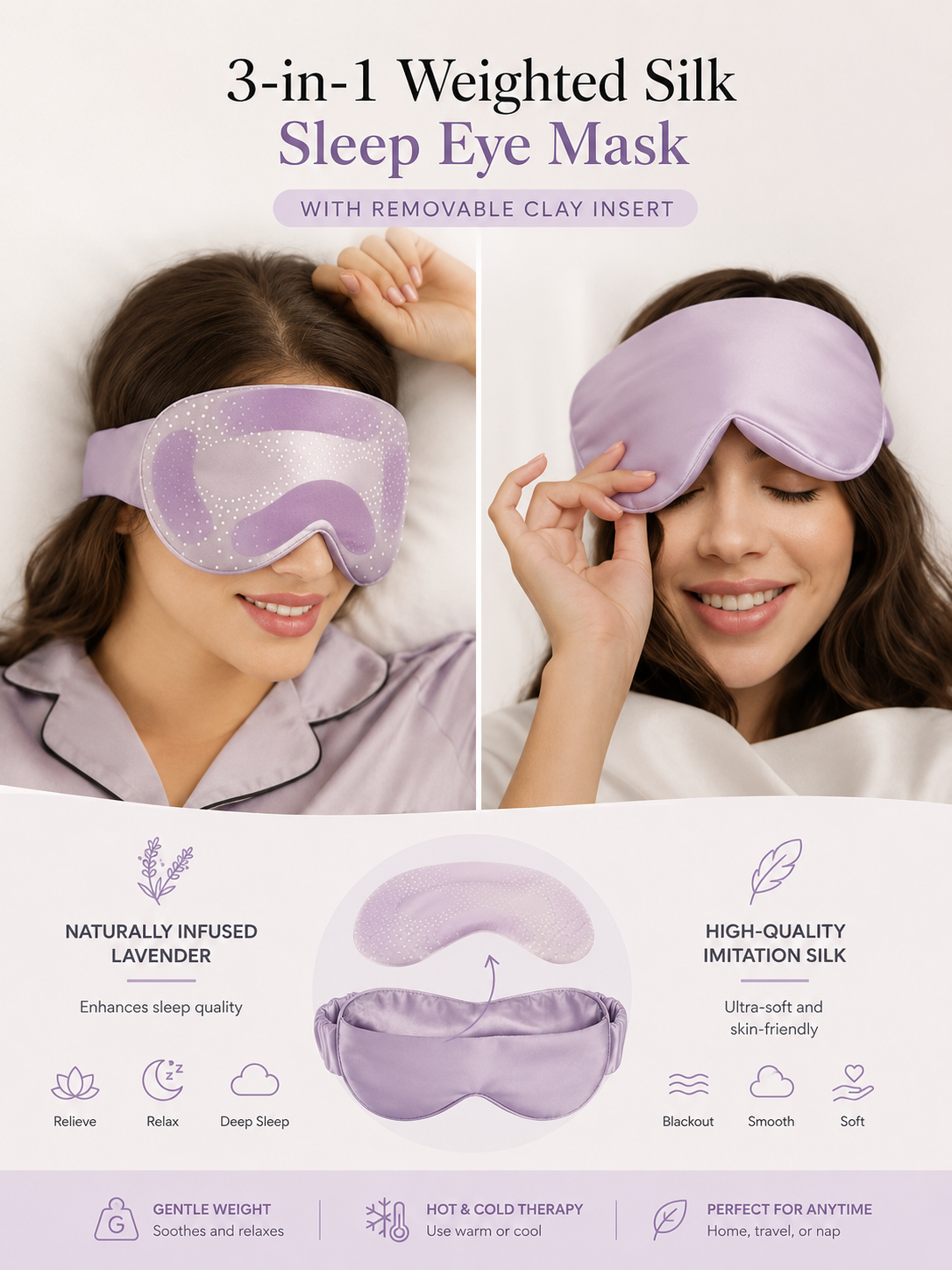 Weighted Silk Sleep Mask