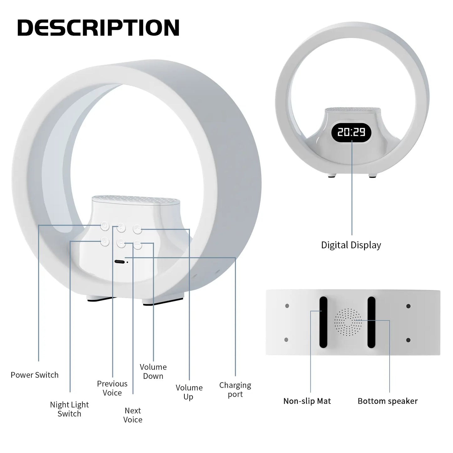 White Noise Machine with Remote