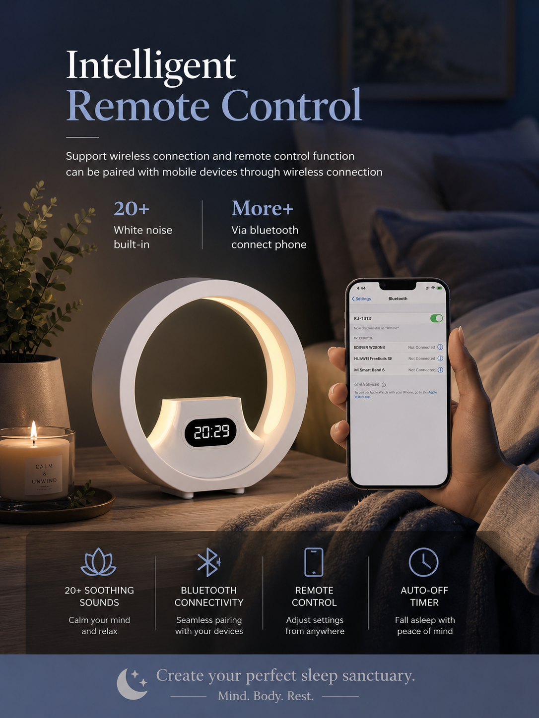 White Noise Machine with Remote