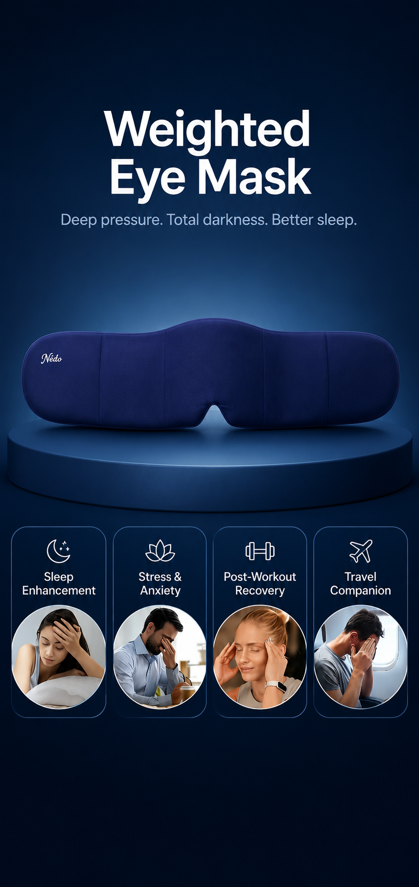 Weighted Blackout Sleep Mask